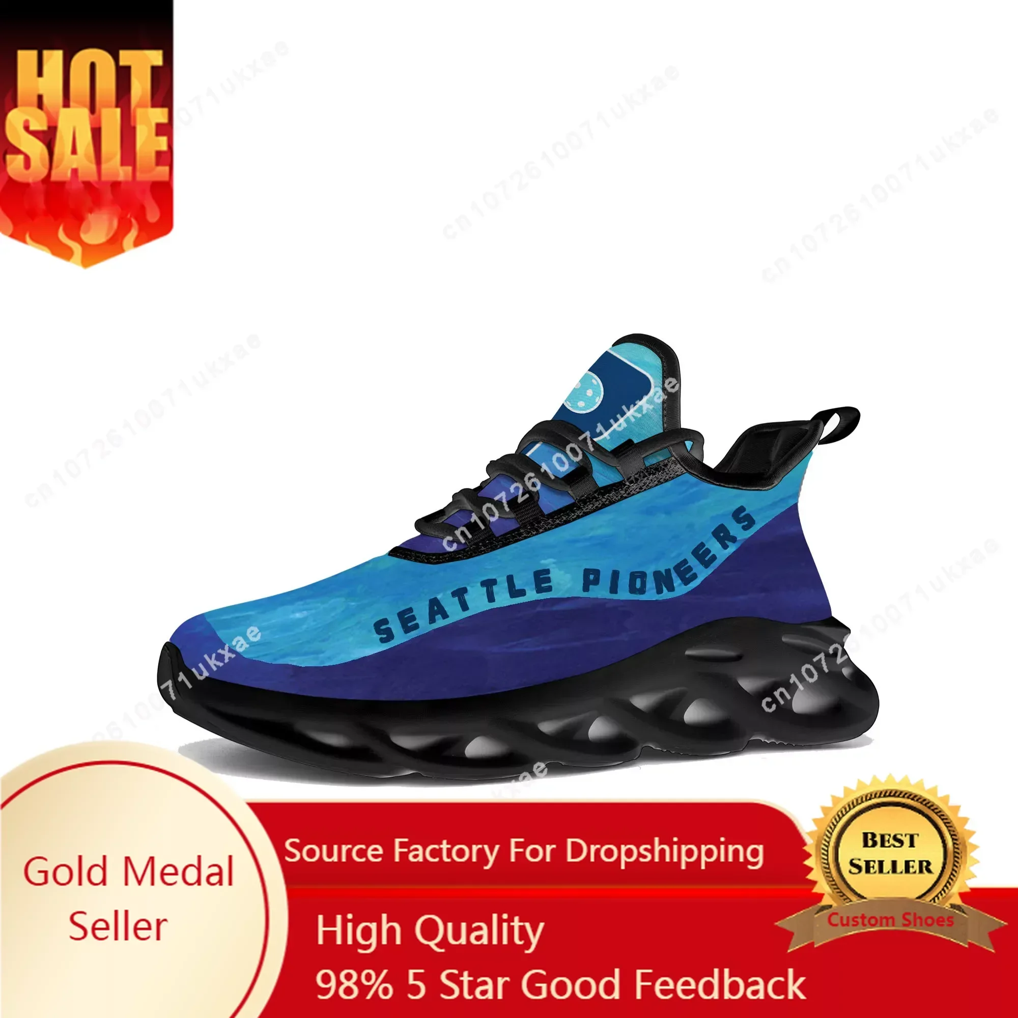 

SEATTLE PIONEERS pickleball Flats Sneakers Mens Womens Sports Running Shoes High Quality DIY Sneaker customization Shoe