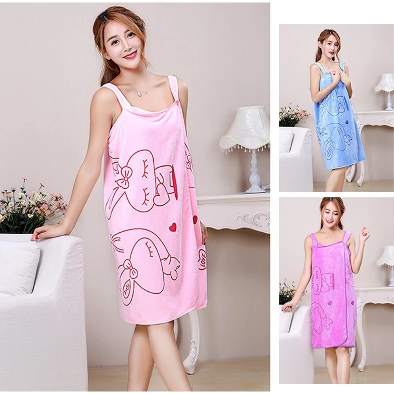 Tuala mandi Changeable Bath Towel Women Fast Drying Wearable Bath Wrap Water Absorb Bath Skirt women's Pajamas