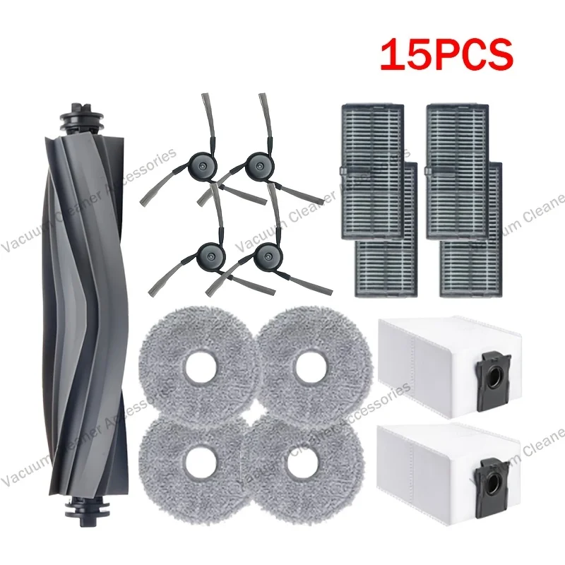 15-Piece Accessory Kit Compatible For MOVA P10/P50 Pro/Ultra, Dreame L10s Ultra, and Third-Generation Robot Vacuum Cleaners