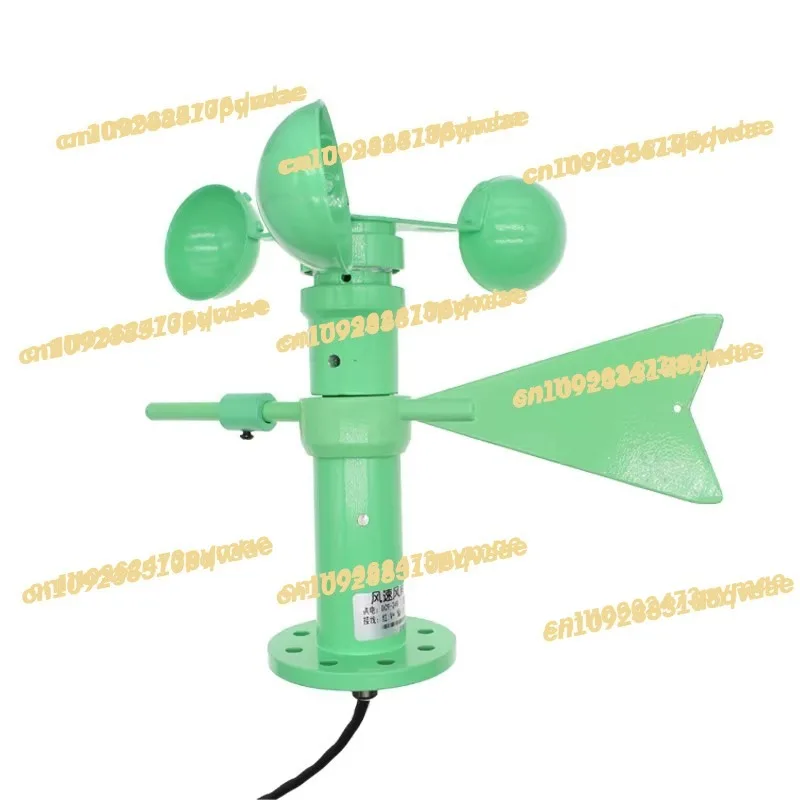 Wind speed and direction sensor Three cups outdoor meteorological tower crane 485 high-precision measuring anemometer