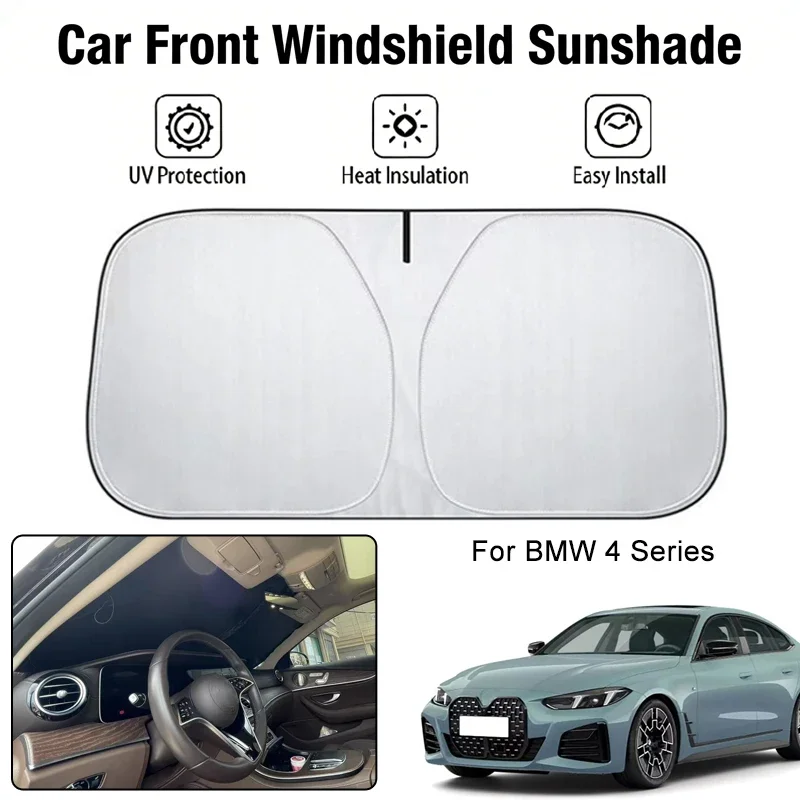 

Foldable Car Windshield Sun Shade UV Block Heat Insulation For BMW 4 Series Interior Protection Accessories