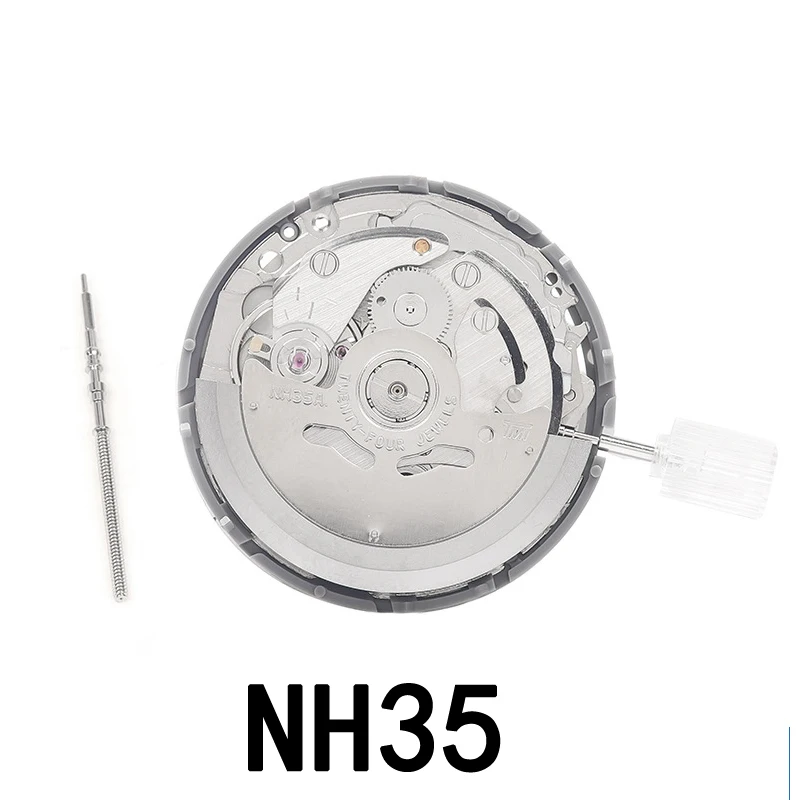 Japón de alta gama de alta precisión movimiento de reloj automático mecánico NH35 NH36 NH34 Miyota 9015 24 piedras preciosas