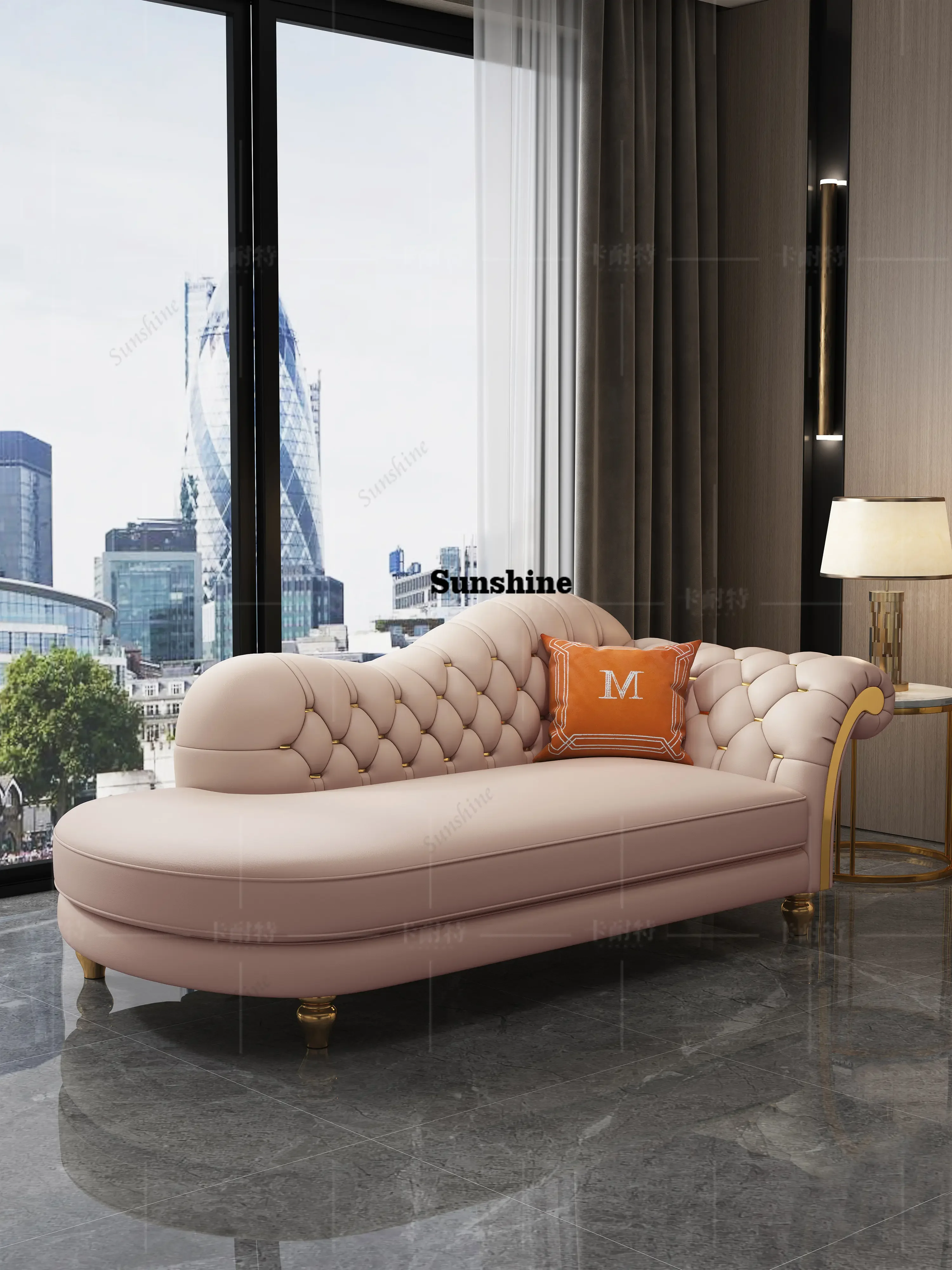 

Американский кожаный диван для небольшой квартиры, кресло для гостиной, кушетка для спальни, кушетка для отдыха, кушетка для красоты и отдыха TJ