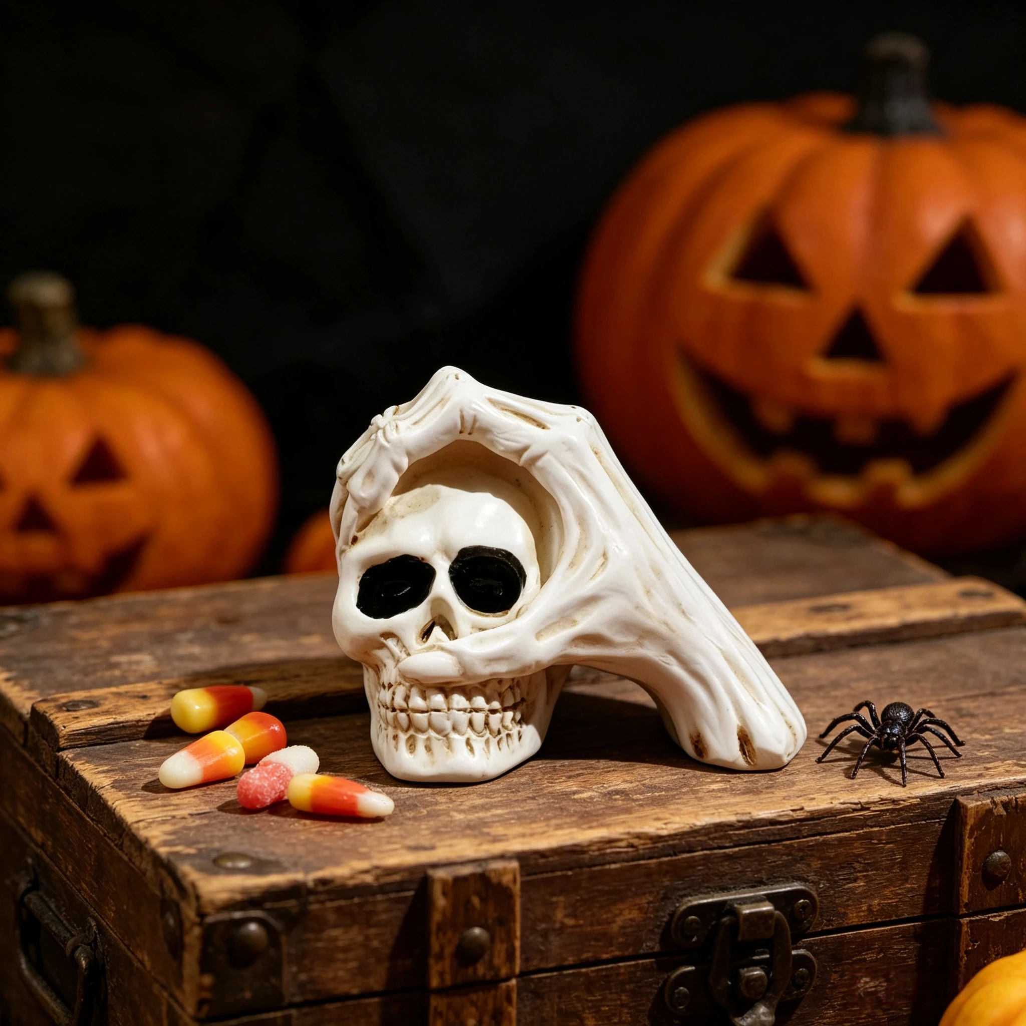 Halloween-Themed Resin Skeleto - Tablet Accessories Kit 评论和价格