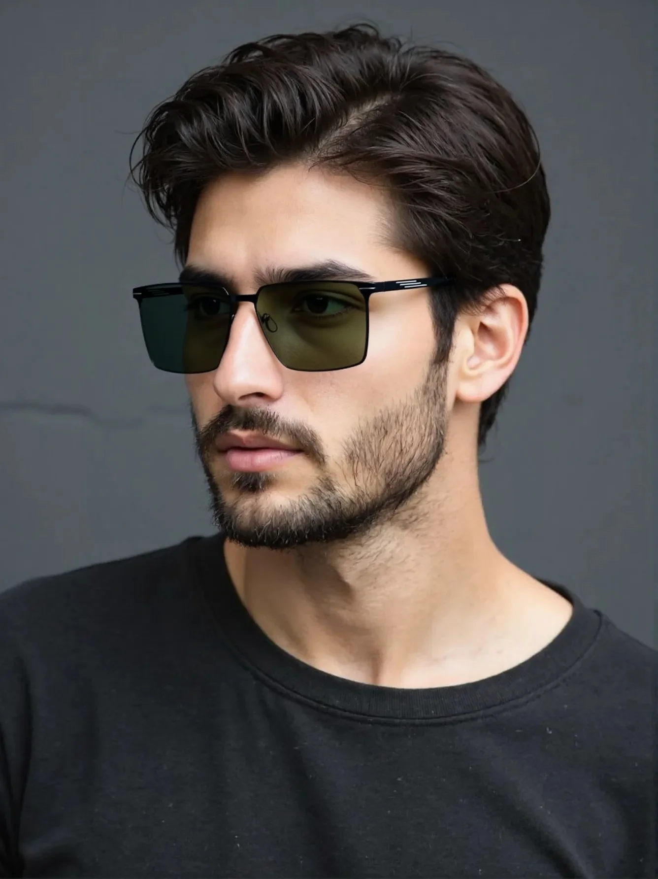 Neue Herren-Sonnenbrille aus Metall – modische Outdoor-Freizeitbrille, UV-Schutz, geeignet zum Fahren und Angeln 5133 – Detail 2