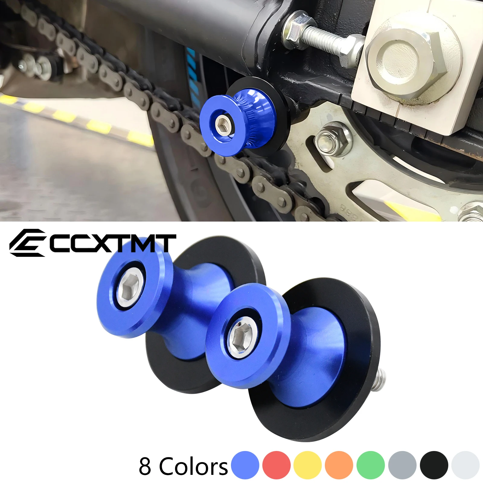 Parafusos de suporte deslizante para braço oscilante de motocicleta, 6mm, para yamaha yzf r1 r1 r3 r6 r7 r9 r25 r125 2013-2023 MT-03 2005-2022 mt09 mt10