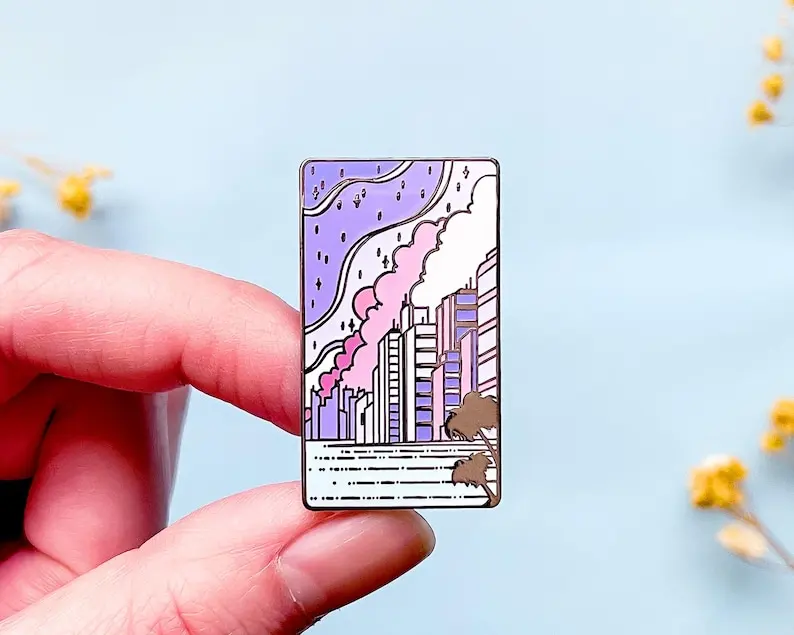 Sea to Sky City Pop Enamel Pin