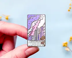 Sea to Sky City Pop Enamel Pin