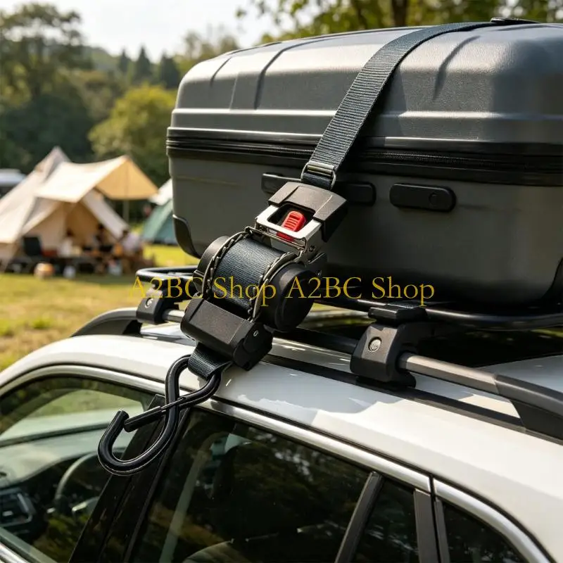 A2BC Anti Twist Automatic Tie Down Straps With 1500Kg Load For Securing Boats And Heavy Equipment