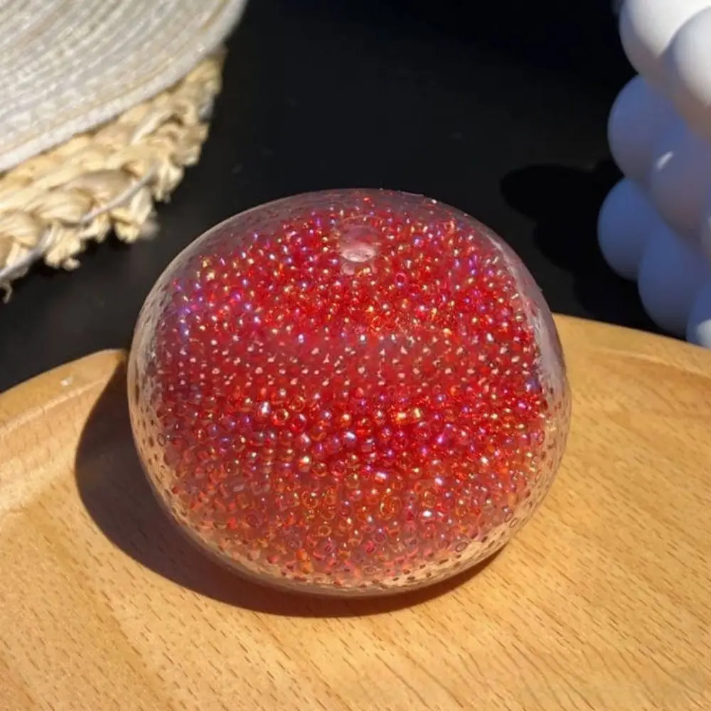 Zabawna symulacja TPR Kryształowa Kula Przezroczysta Kreatywna Ręcznie Robiona Kula Do Ściskania Elastyczna Kolorowa Powoli Powracająca Do Kształtu Dla Dzieci