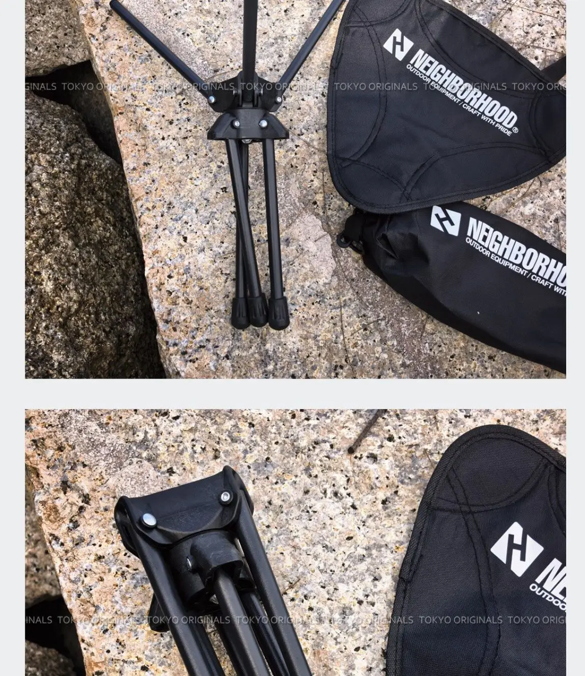 NEIGHBORHOOD Outdoor-Campinghocker, Kompakt, Tragbar, Faltbar, 360° ° Drehbarer Mazza-Stuhl für Reisen und Freizeit – Detail 7