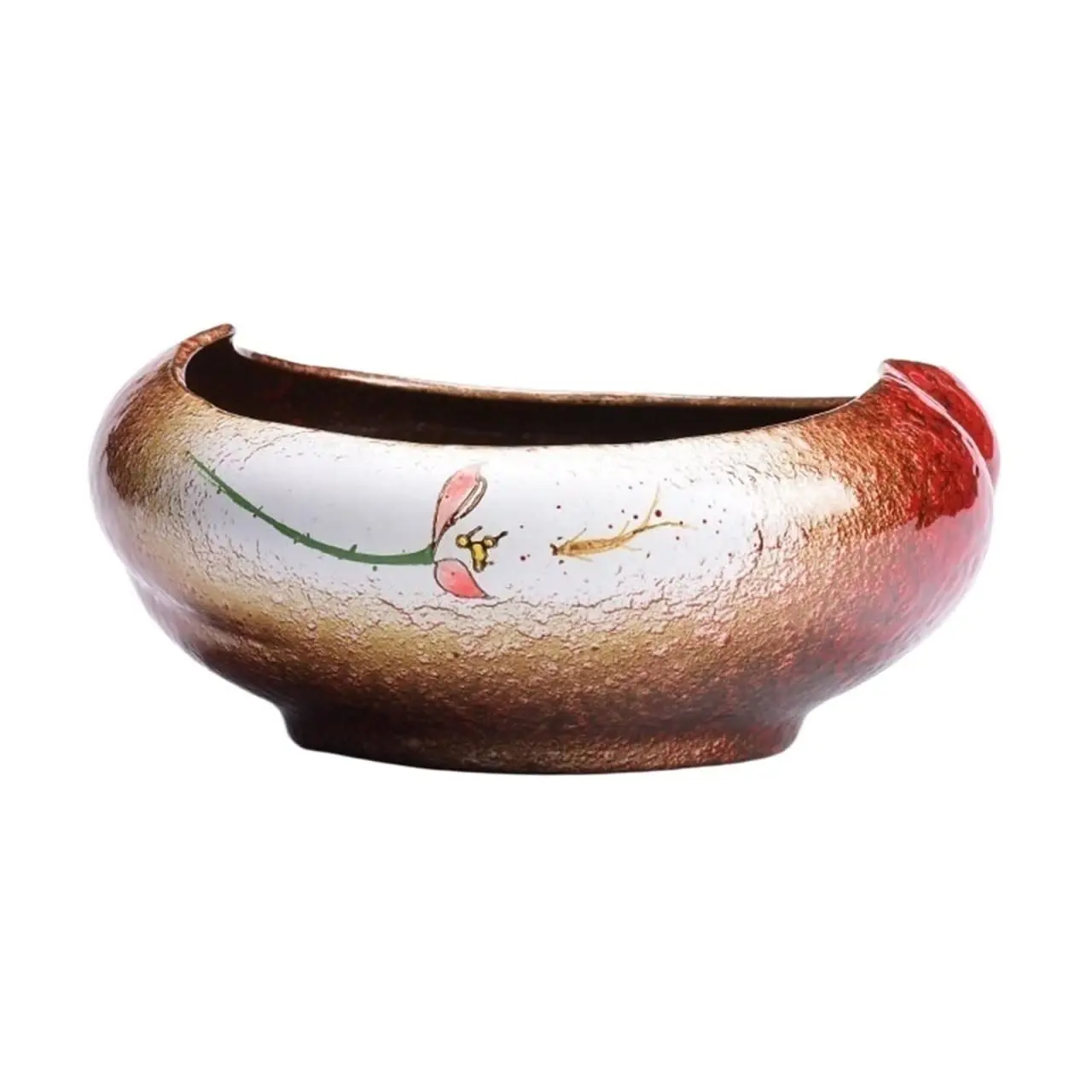 

Ceramic Lotus Pot – Non-Drainage Hydroponic Planter for Water Lily, Copperweed – Indoor/Outdoor Decor – Creative Flower Bowl