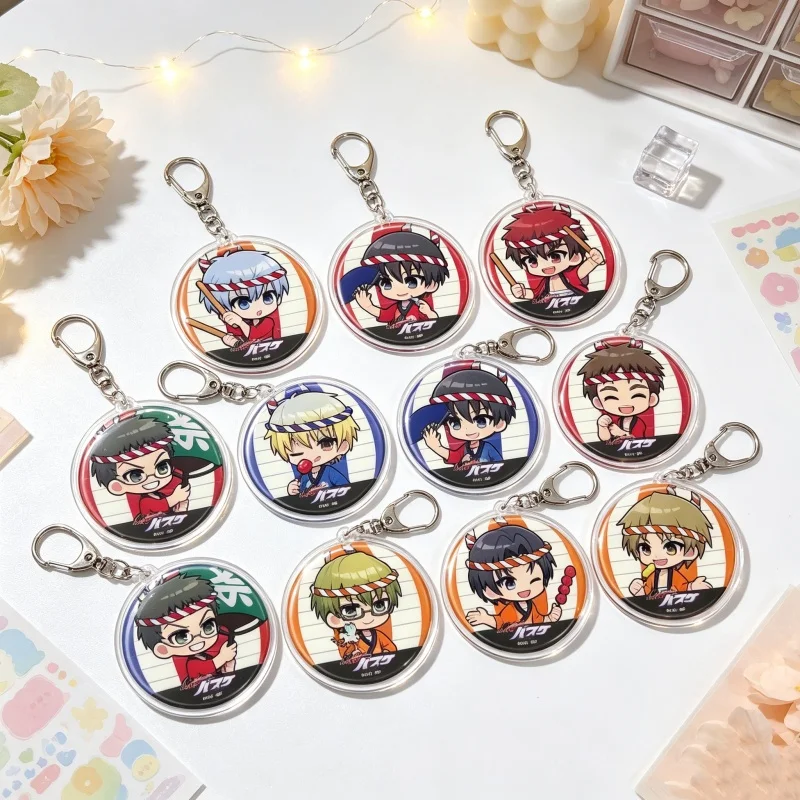 Acrylic Keychain Bag Pendant 2026 Kuroko no Basuke Anime Tetsuya Kuroko/Taiga Kagami Gifts Animation Peripheral 6CM Wholesale