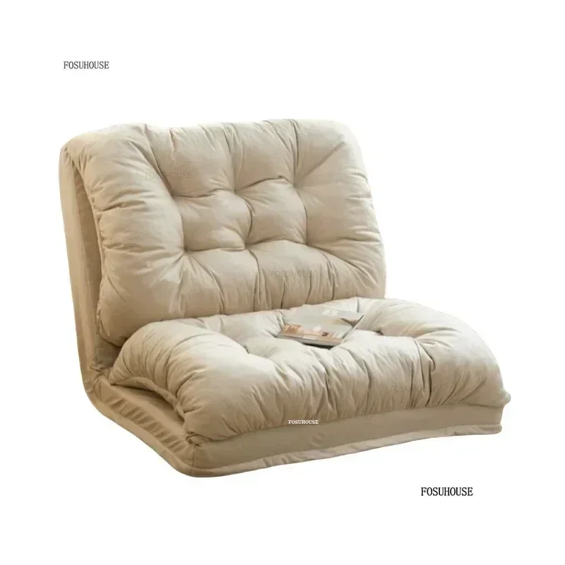 #Modern Bedroom Sofa Bed Leisure Folding Recliner Designer Living Room Furniture Tatami Back Chair Home Fabric Living Room Sofas