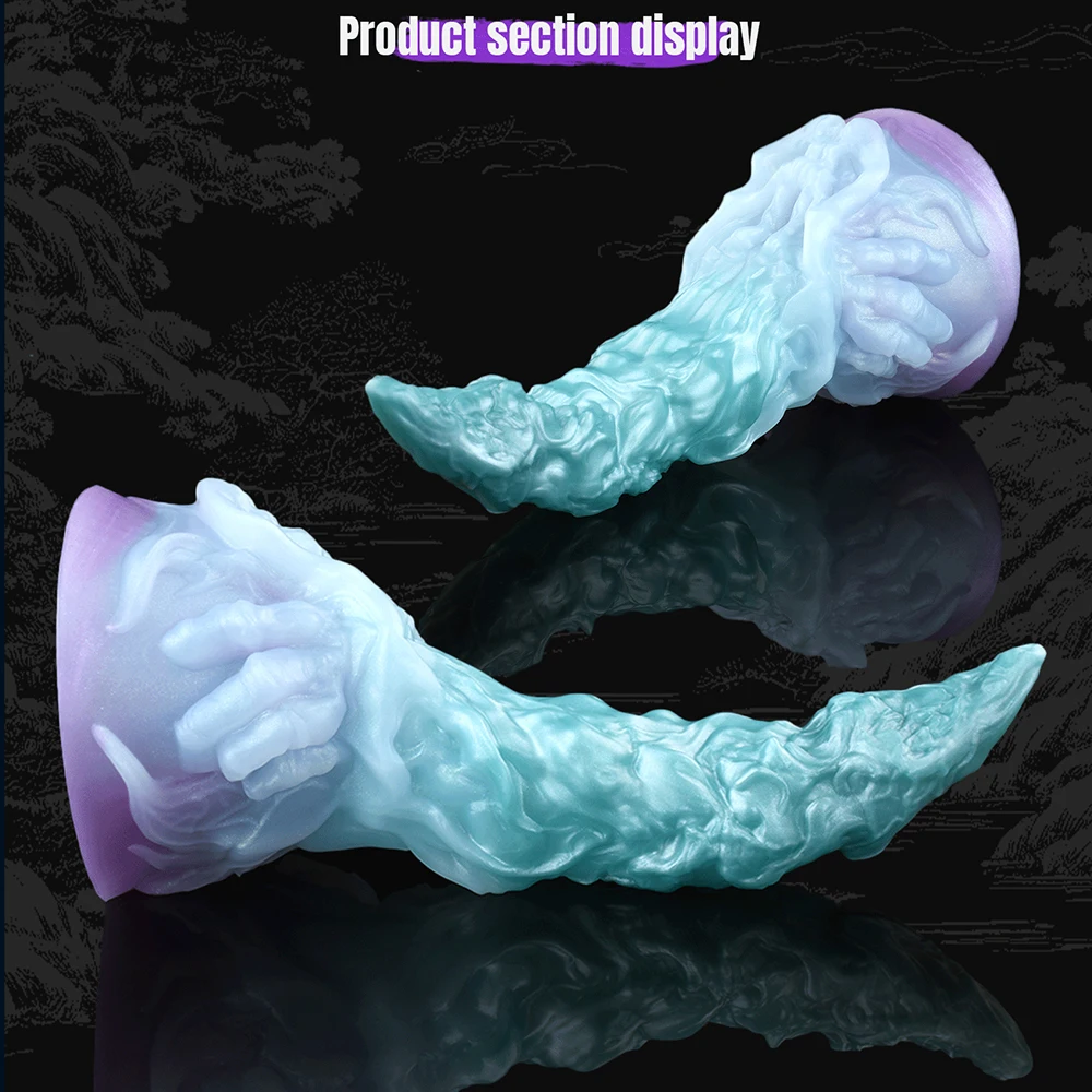 YOCY سيليكون 4 أحجام الوحش القضيب مع مصاصة المكونات الشرج الإناث معدات الاستمتاع واللعب الجنسي للكبار النساء الرجال الشرج تدليك مثير متجر #5