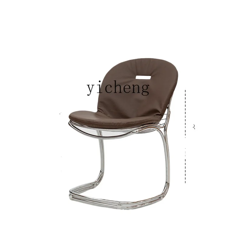 

Tqh Mid-Ancient Metal Chair Restaurant Home Designer Dining Chair Internet Celebrity Hanging Leisure Chair