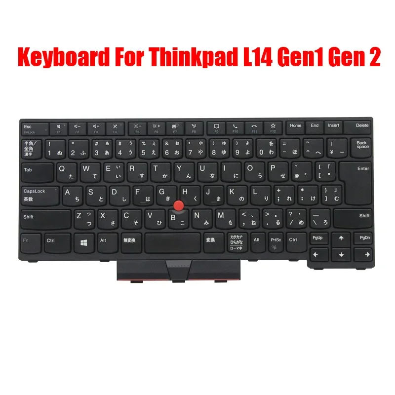 

Клавиатура для ноутбука Lenovo Thinkpad L14 L14 Gen 2, японская JP JA 5N20W67678 5N20W67750 5N20W67714, черная, новая без подсветки
