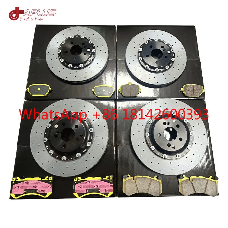 Upgrade Big Brake Kit 380/390MM Silicon Carbide Coated Carbon Ceramic Disc 18Z 6‑Piston Caliper