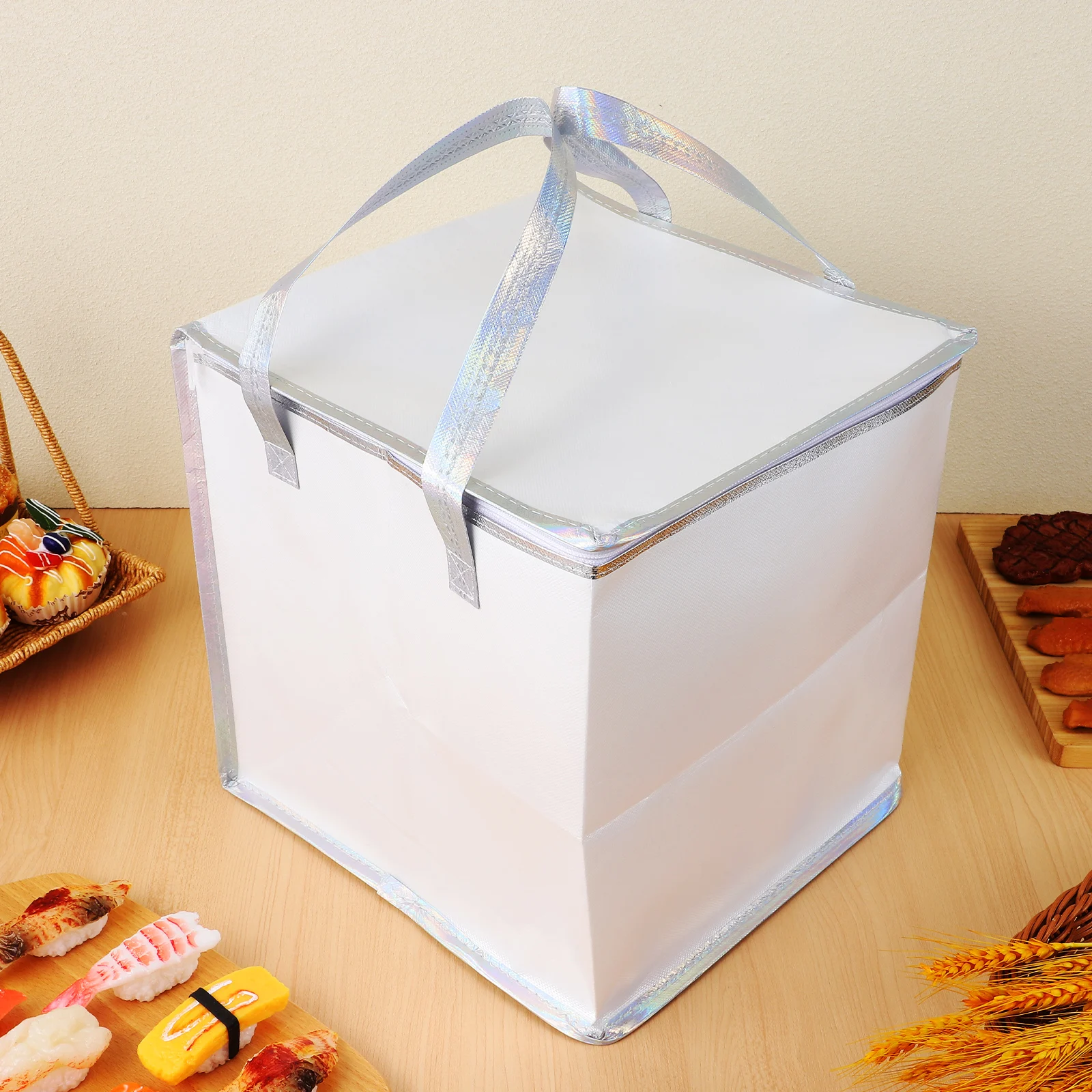 2 Pcs Inch High Insulated Bags Large Capacity Thermal Cooler Reusable Shopping Bag Keeps Insulated Shopping Bag Large Warm Cool