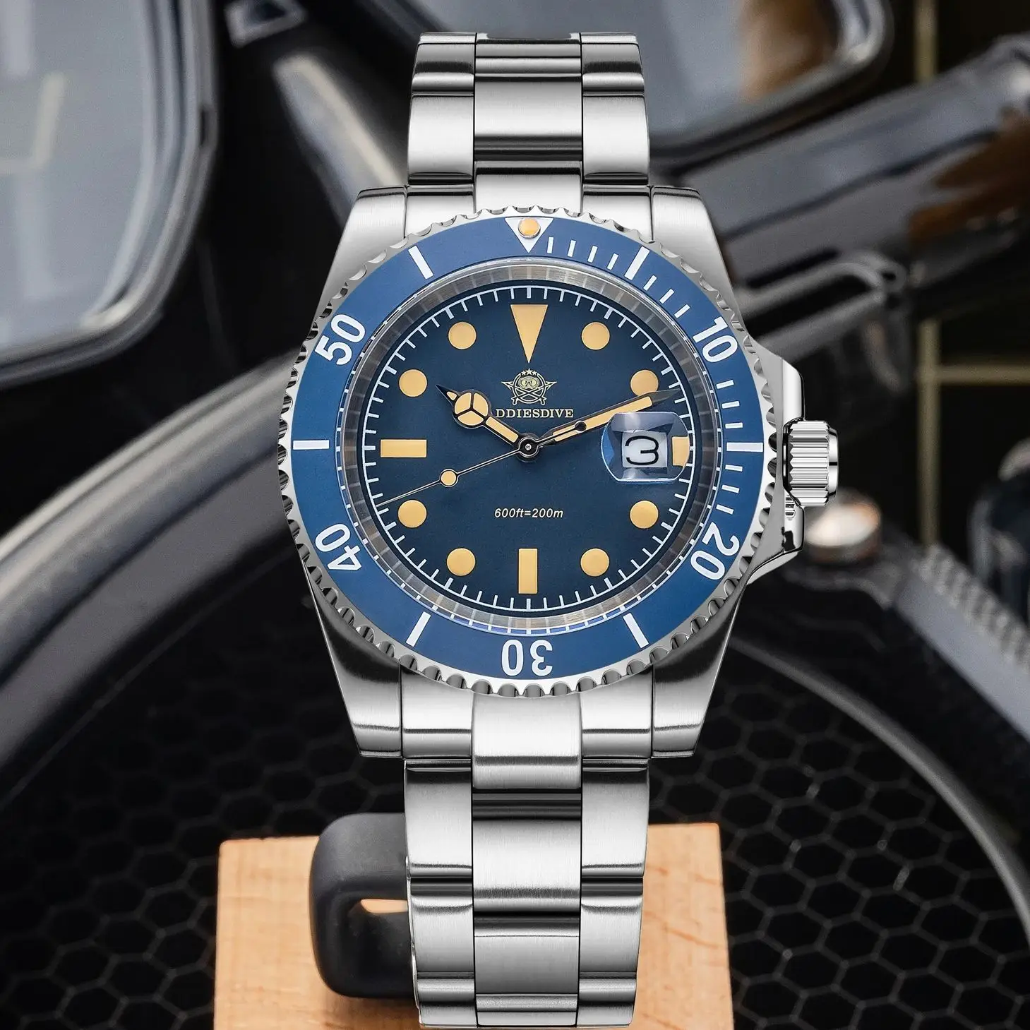 ADDIESDIVE 41mm Watch For Men Ceramic Bezel AR Coating Miyota 2115 Quartz Watches BGW9 Luminous  200M Waterproof Diver Watch