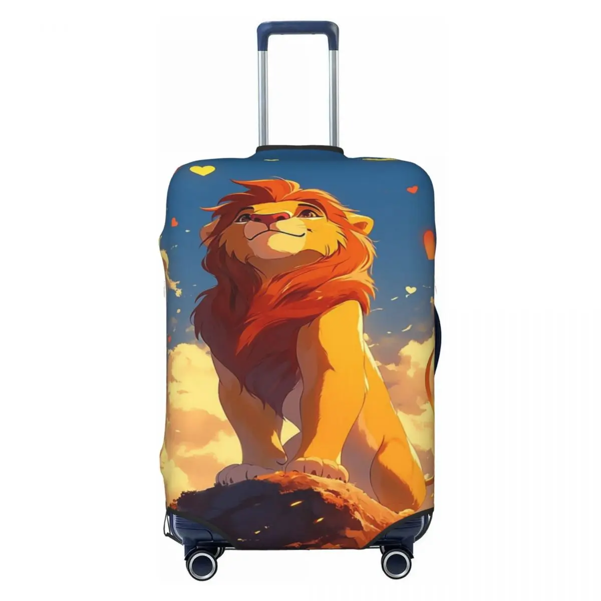 

Custom The Lion King Cartoon Travel Luggage Cover Washable Suitcase Cover Protector Fit 18-32 Inch