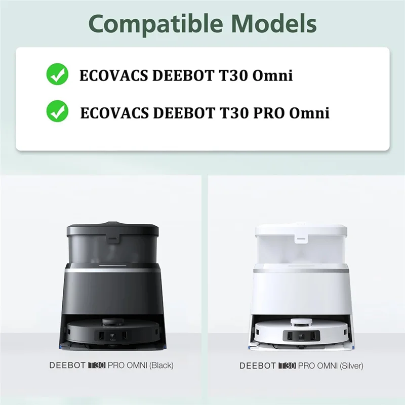 A06I For Ecovacs Deebot T30 Omni, T30 PRO Omni Vacuum Cleaner Main Side Brush HEPA Filters Mop Cloth Dust Bags