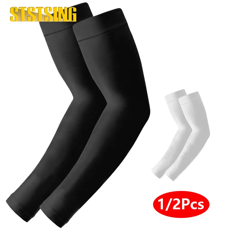 1/2Pair Arm Compression Sleeve, 20-30 mmHg Full Arm Support, Graduated Compression for Pain Relief, Swelling, Edema