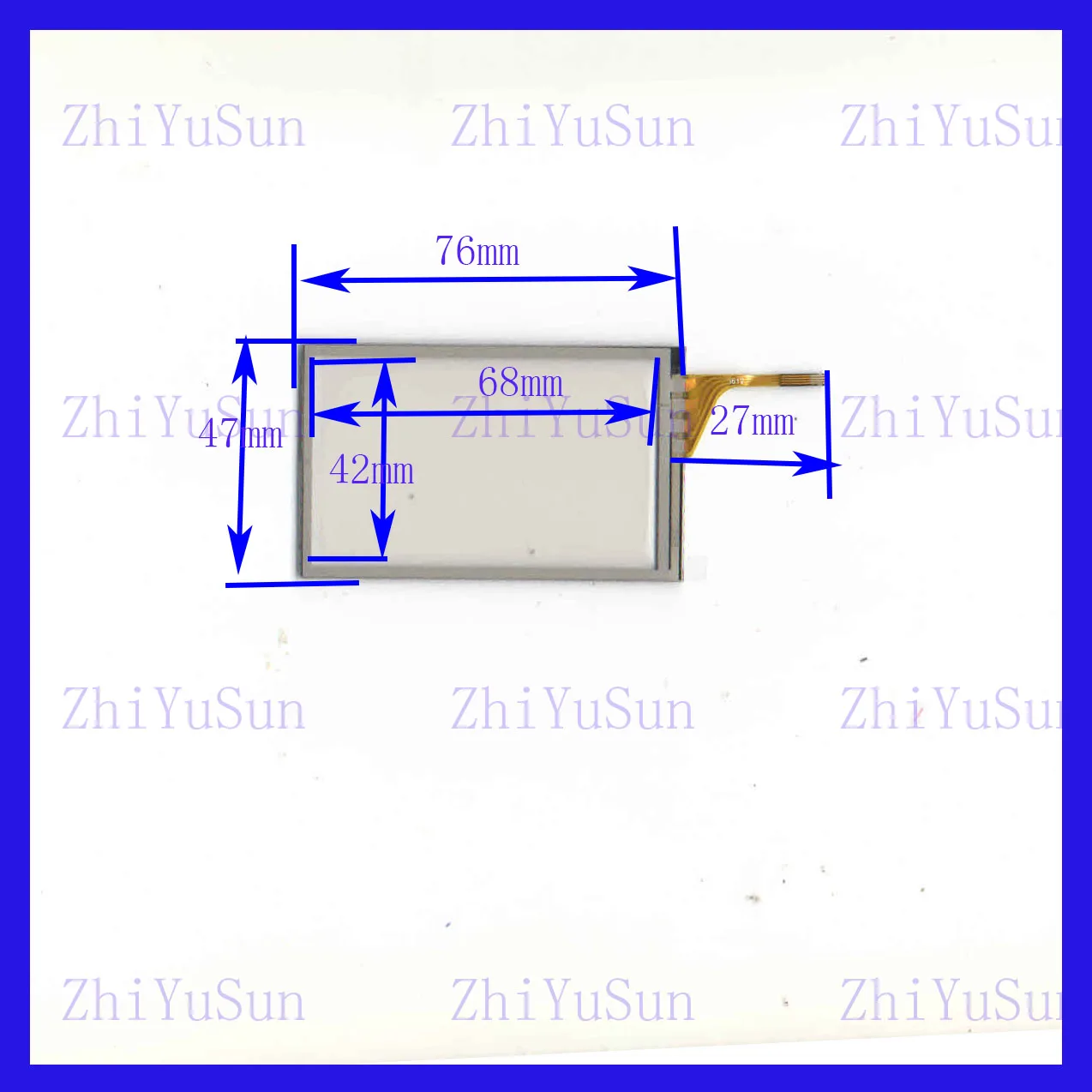 

76*47 мм промышленный сенсорный внешний экран для рукописного ввода, стеклянный четырехпроводной резистор 3612 76*41