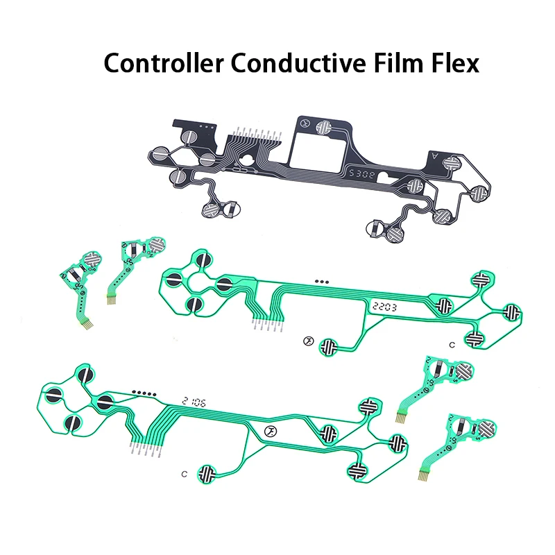 

1Set For PS5 V1 V2 V3 Controller Conductive Film Flex Cable Ribbon Cable replacement For PS5 Controller Film Keypad Flex Cable