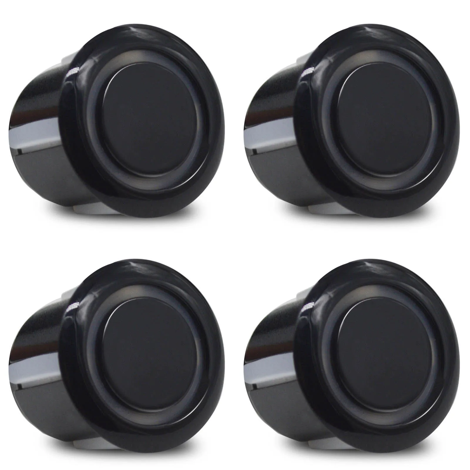 4PCS 18mm/0.7in Parking Sensor Parktronic Reverse Probe Ultrasonic Black Red Blue Grey Silver Brown Gold for Backup Radar