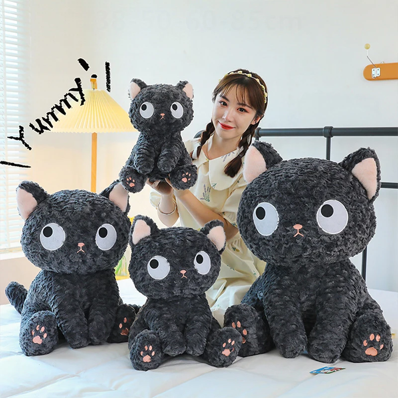 

Kawaii Black Cat Plush Toy Stuffed Doll Cute Cat Pillow for Kids Birthday Xmas Gift Girls Toys Stuffed Animal Plushie Gift