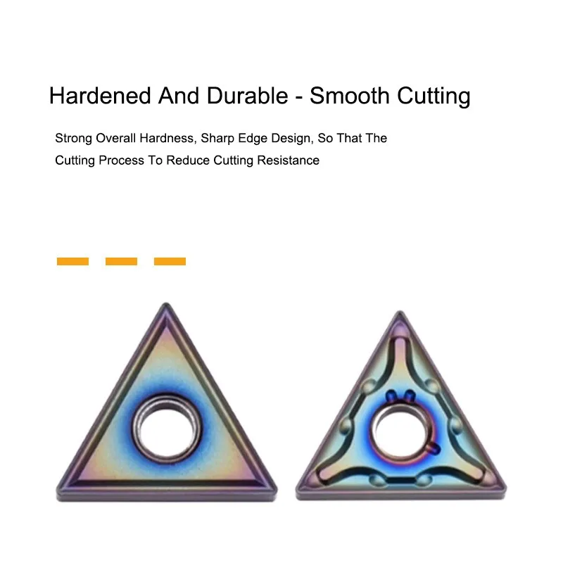 SHAZAM 10PCS Cylindrical CNC Turning Tool TNMG160404/160408-MA/MS Colorful Carbide Milling Insert