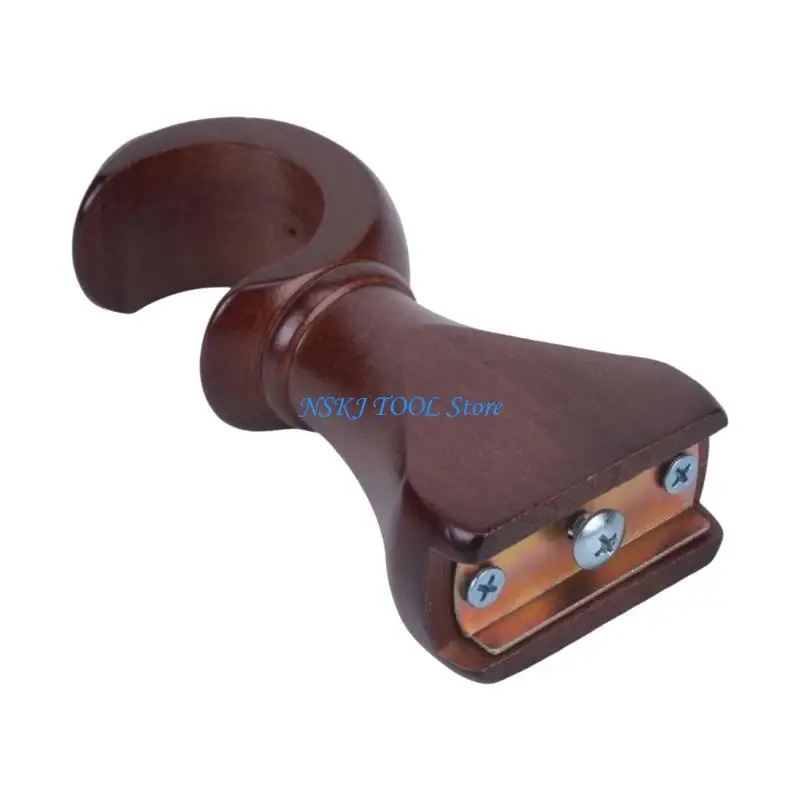 L8RC 2Pcs Open Curtain Rod Brackets Drapery Poles Holders Wall Mount Support Bracket For Living Room Bedroom