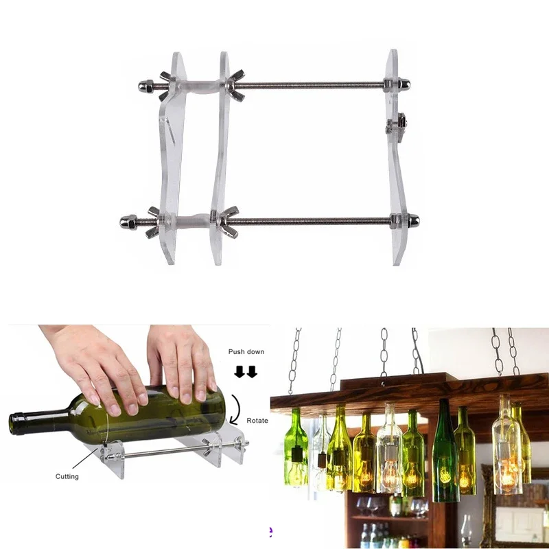 

Glass Bottle Cutter Tool Professional for Wine Beer Bottles Cutting Glass DIY Creative Craft Cut Tools Machine Flowerpot Making