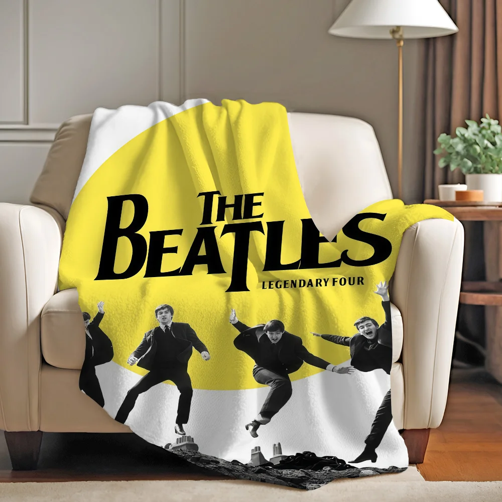 بطانية فرقة الروك الساخنة The B-Beatles لأريكة المكتب والسرير والطائرة والسفر والنوم والقراءة والاسترخاء والتخييم الناعمة والدافئة #3
