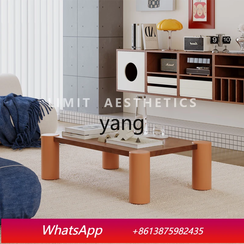 LMM minimalist wabi-sabi wind coffee table living room household small apartment small tea table