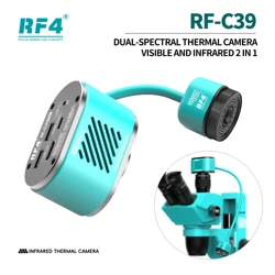 RF4 RF-C39 2 in 1 4K 가시광선 및 적외선 열 화상 장치, 현미경 단락 회로 테스터, 적외선 열 화상 장치 도구