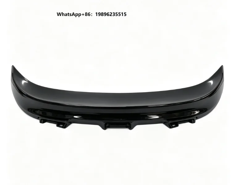 Gloss Black ABS Single Deck Roof Car Rear Trunk Spoiler Polished Finish Universal Fitment for Sedan Auto Tail Wing Modification