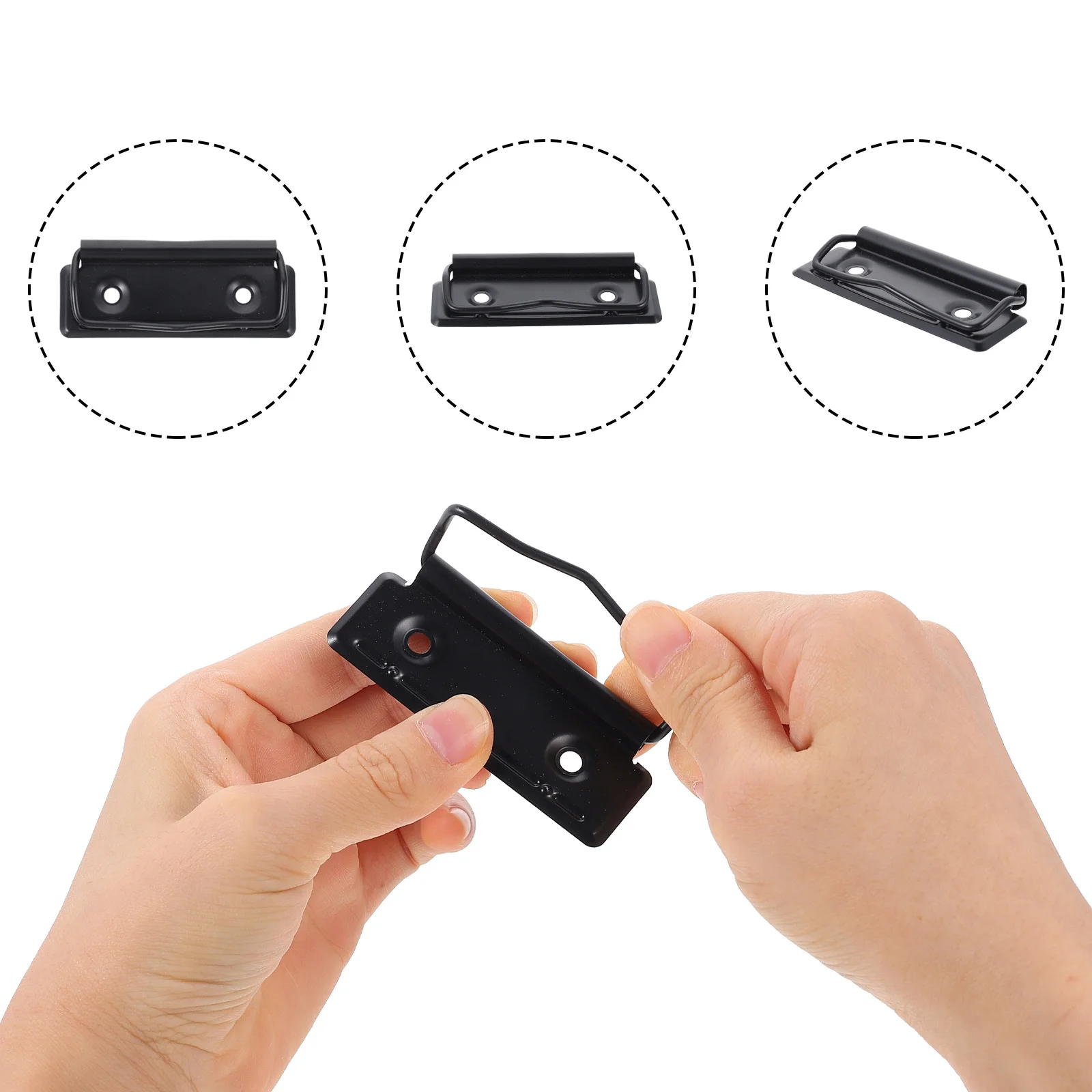 

Stationery Plate Holder Document Board Clips File Clipboard for Paper Hardware Iron Metal