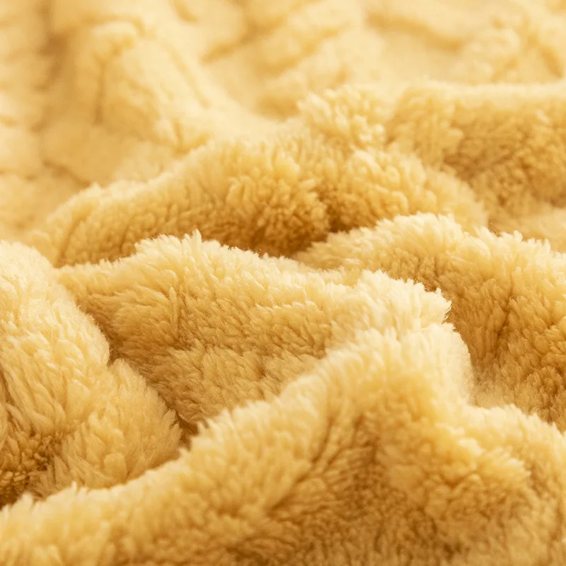 أريكة جاكار محبوكة على الوجهين رمي فاخر المخملية متماسكة عكسها الغلاف تغطية كاملة معزول غطاء أريكة قابل للتمدد #4