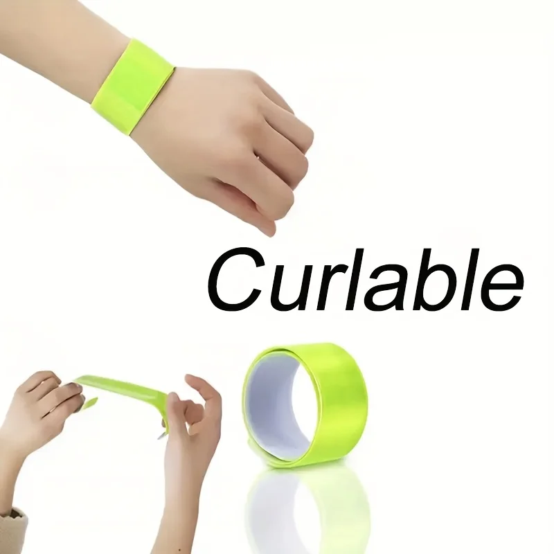 

5pcs Bicycle Handlebar Ankle Strap Safety Reflector System - PVC Bike Accessory with Reflective for night riding, Compatible