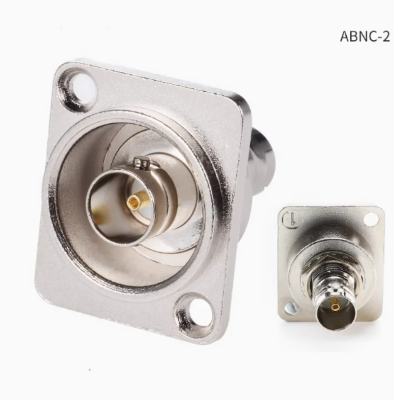 

10pcs BNC welding-free 75 ohm D-type Q9 double through SDI female-to-female socket 86 panel