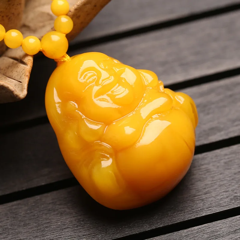 

Smiley Face Buddha Pendant Necklace