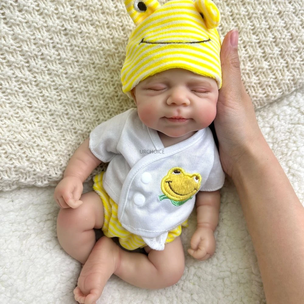 

Кукла-реборн Паскаль 32 см, полностью силиконовая, для девочек, с мягким моющимся телом, спящая, рождественский подарок