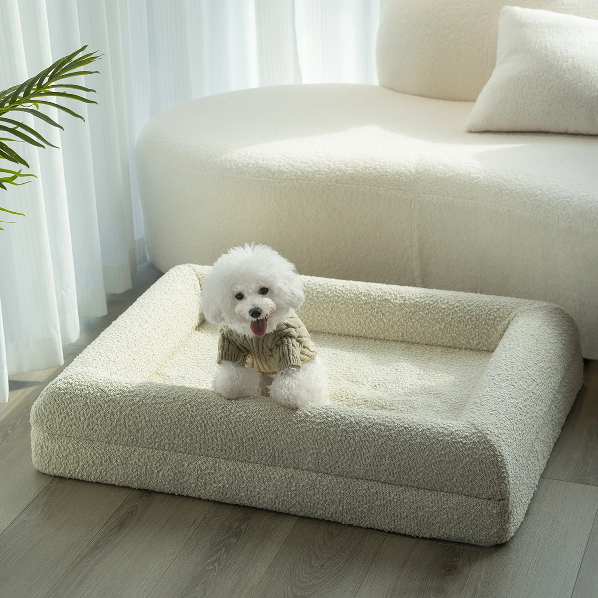 

Four Seasons Deep Sleep Three-dimensional Kennel Memory Foam Large Dog Bed Removable Machine Washable