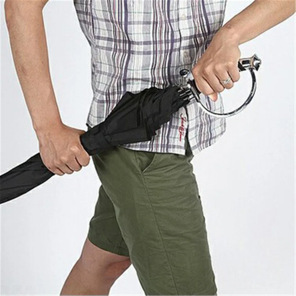 Rapier Handle Umbrella Cool Long Pole Umbrella with Storage Bag for Man Boy Gift