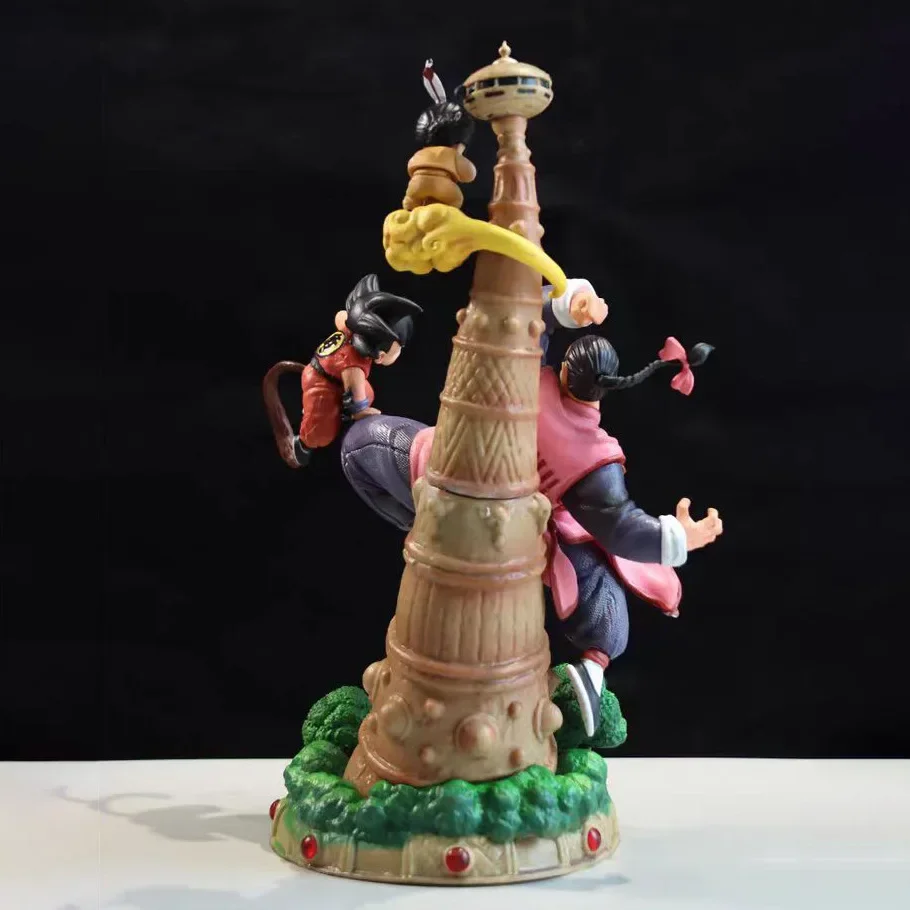 28cm Dragon Ball Anime Figures Goku Figurine Tao Pai Pai Vs Son Goku Series Karin Tower Action Figures Collectible Ornament Toys - view 5