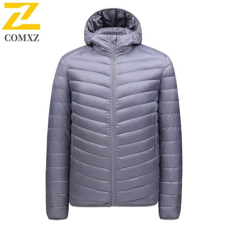 2025 New Down Jacket Men Winter Classic Hooded Outdoor Skiing Thickened Parka Camping Warm Windproof White Duck Down Coat​