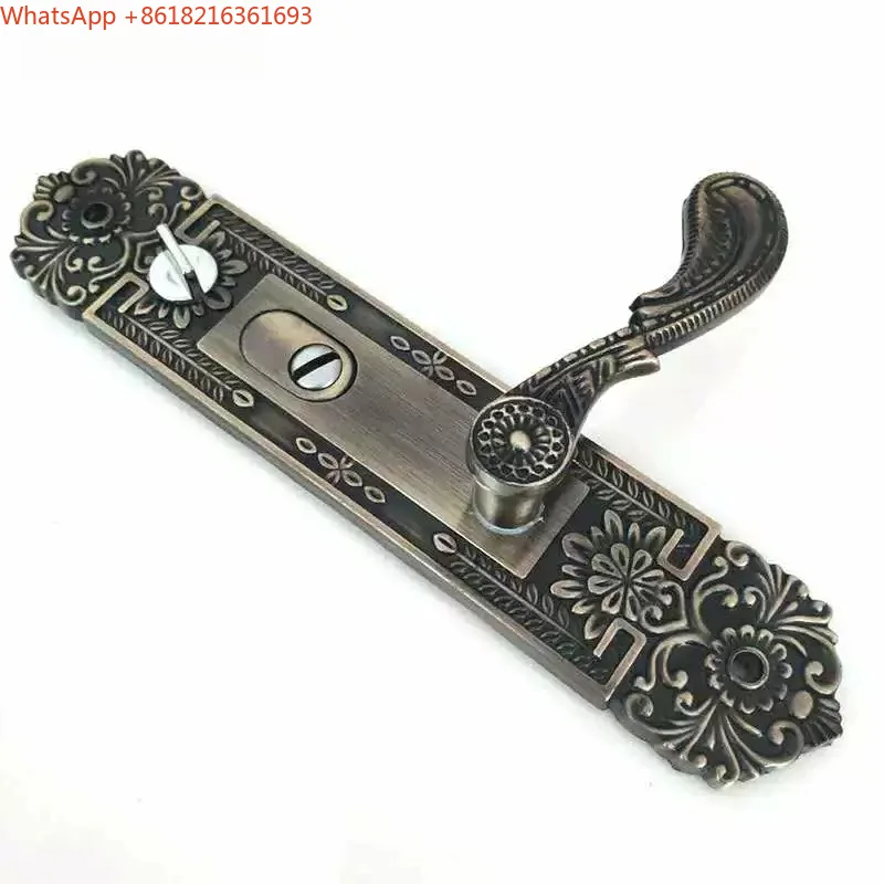 Limited Offer Aluminum Alloy Door Lock Universal Bronze Double Door Copper Lock Door Handle Accessories