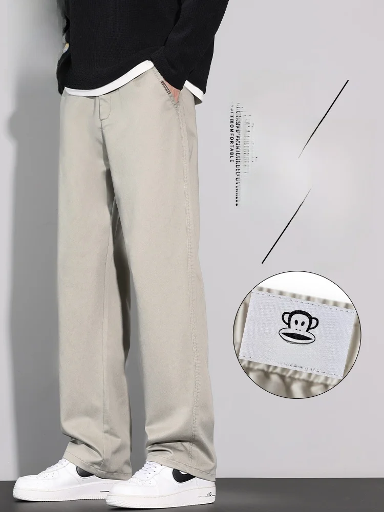 

Мужские повседневные брюки Paul Frank в американском ретро-стиле, прямые, свободные, универсальные, модные, осенняя новинка, длинные брюки от бренда Paul Frank